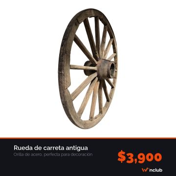Rueda de carreta antigua